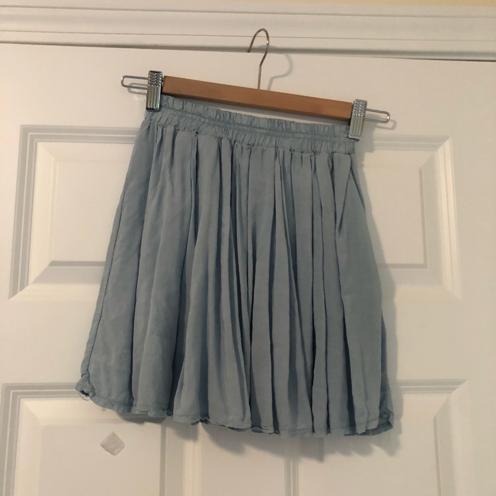 Brandy Melville elastic powder blue mini skirt